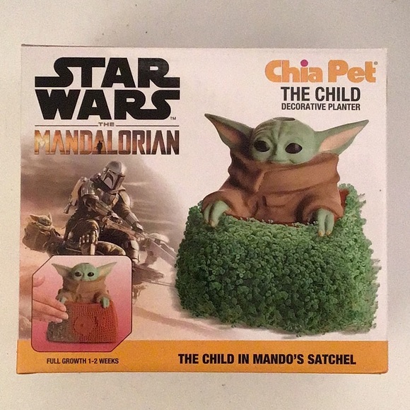 Star Wars The Mandalorian Chia Pet The Child Decorative Planter - Picture 1 of 6